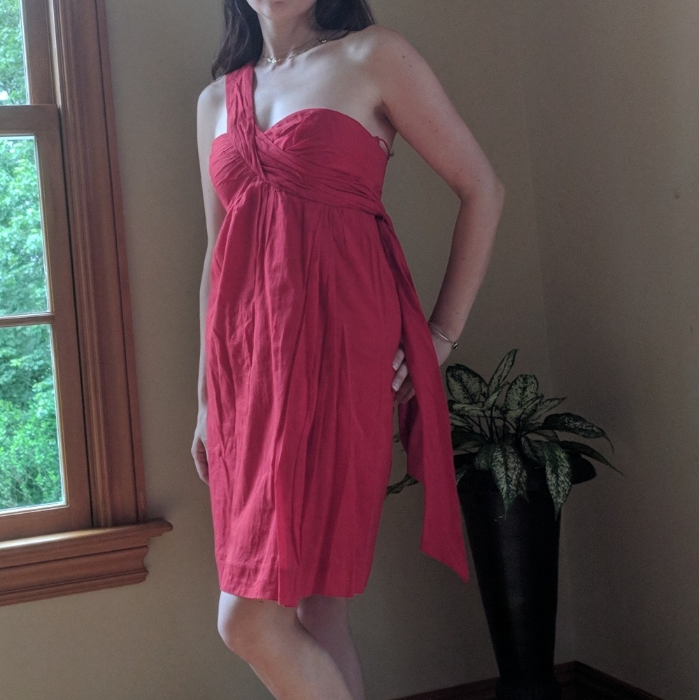 Foley + Corinna one shoulder dress